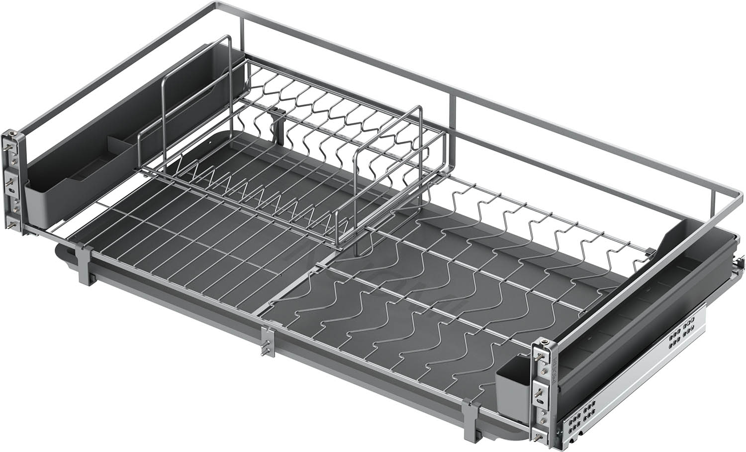 kitchen matt grey tall pantry unit