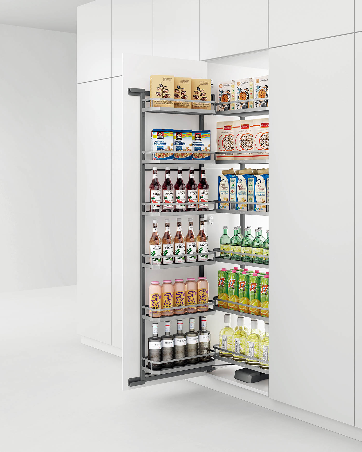 kitchen matt grey tall pantry unit