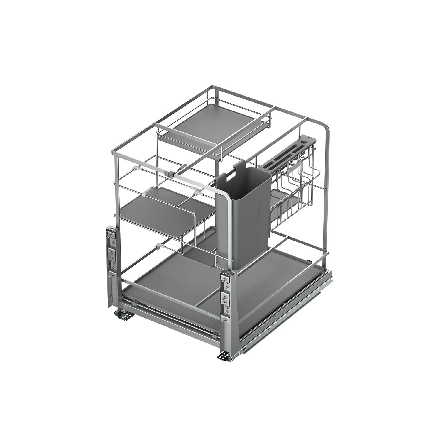 kitchen matt grey tall pantry unit