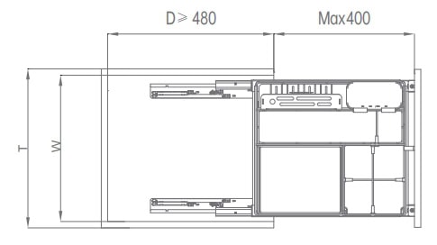 kitchen matt grey tall pantry unit