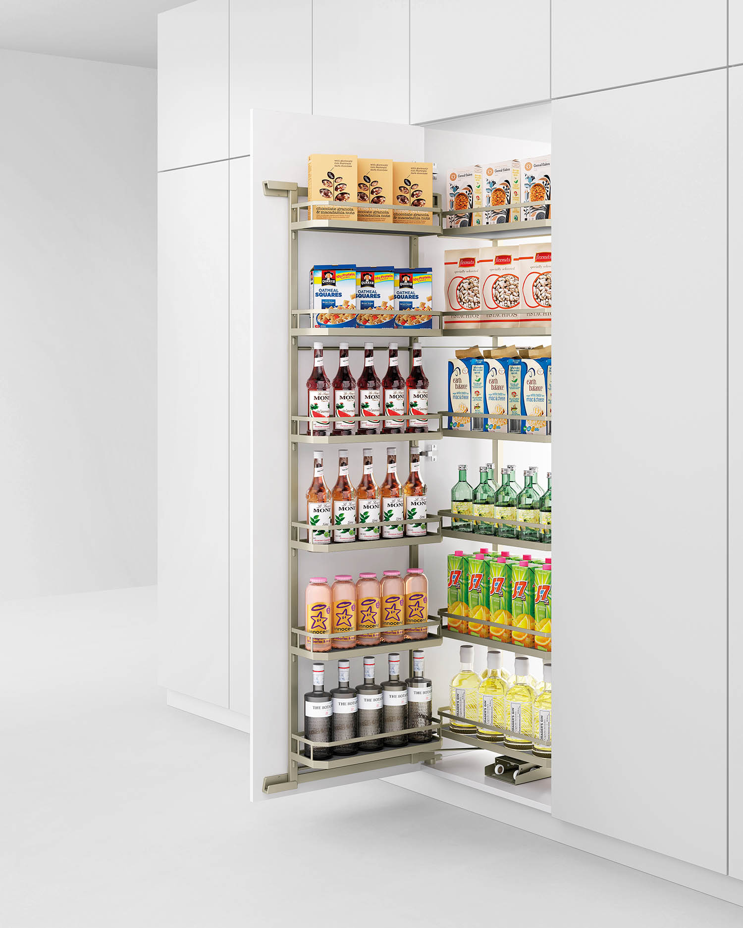 kitchen matt grey tall pantry unit