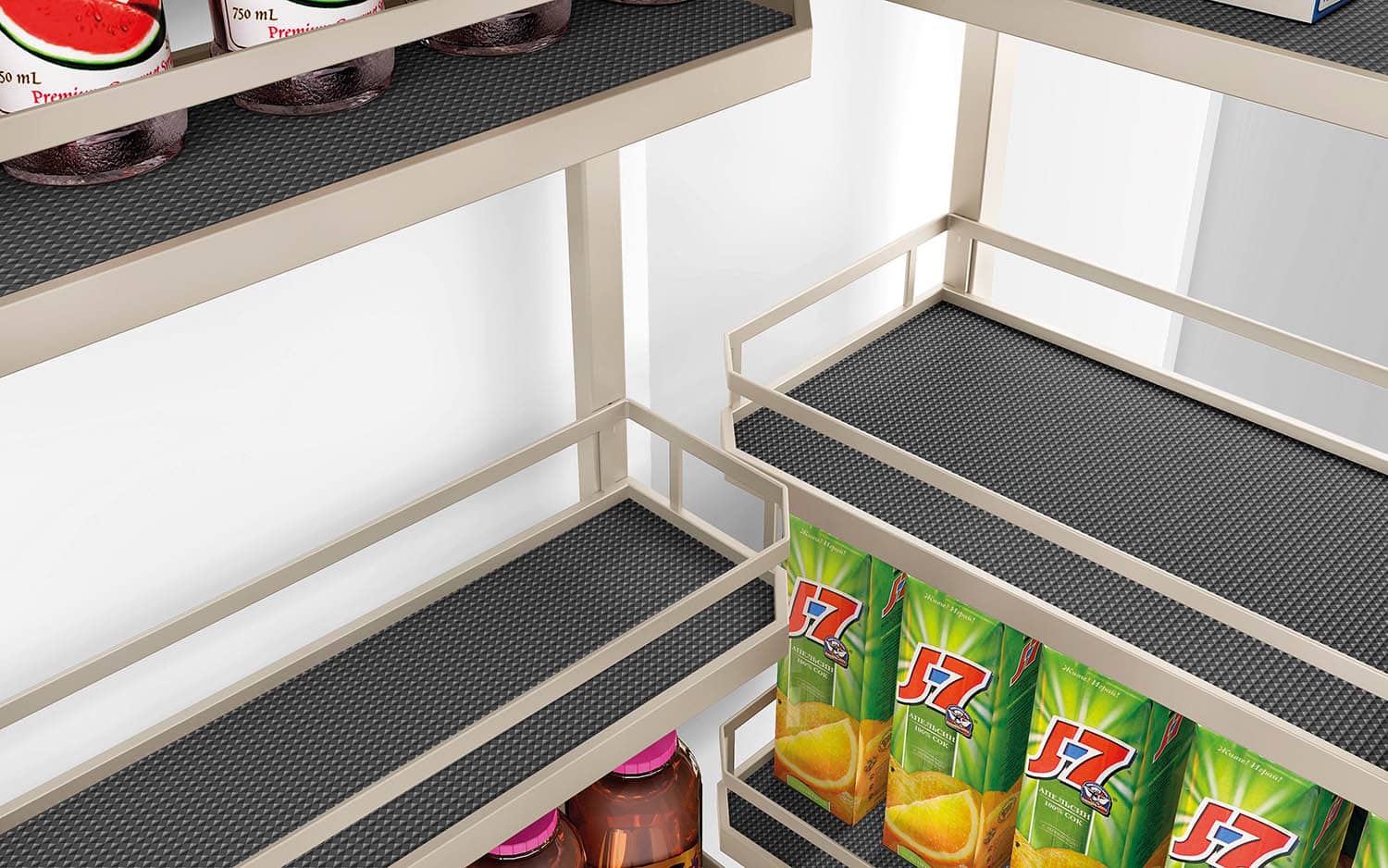 kitchen matt grey tall pantry unit