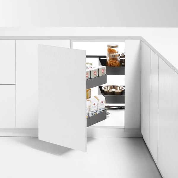 kitchen matt grey tall pantry unit