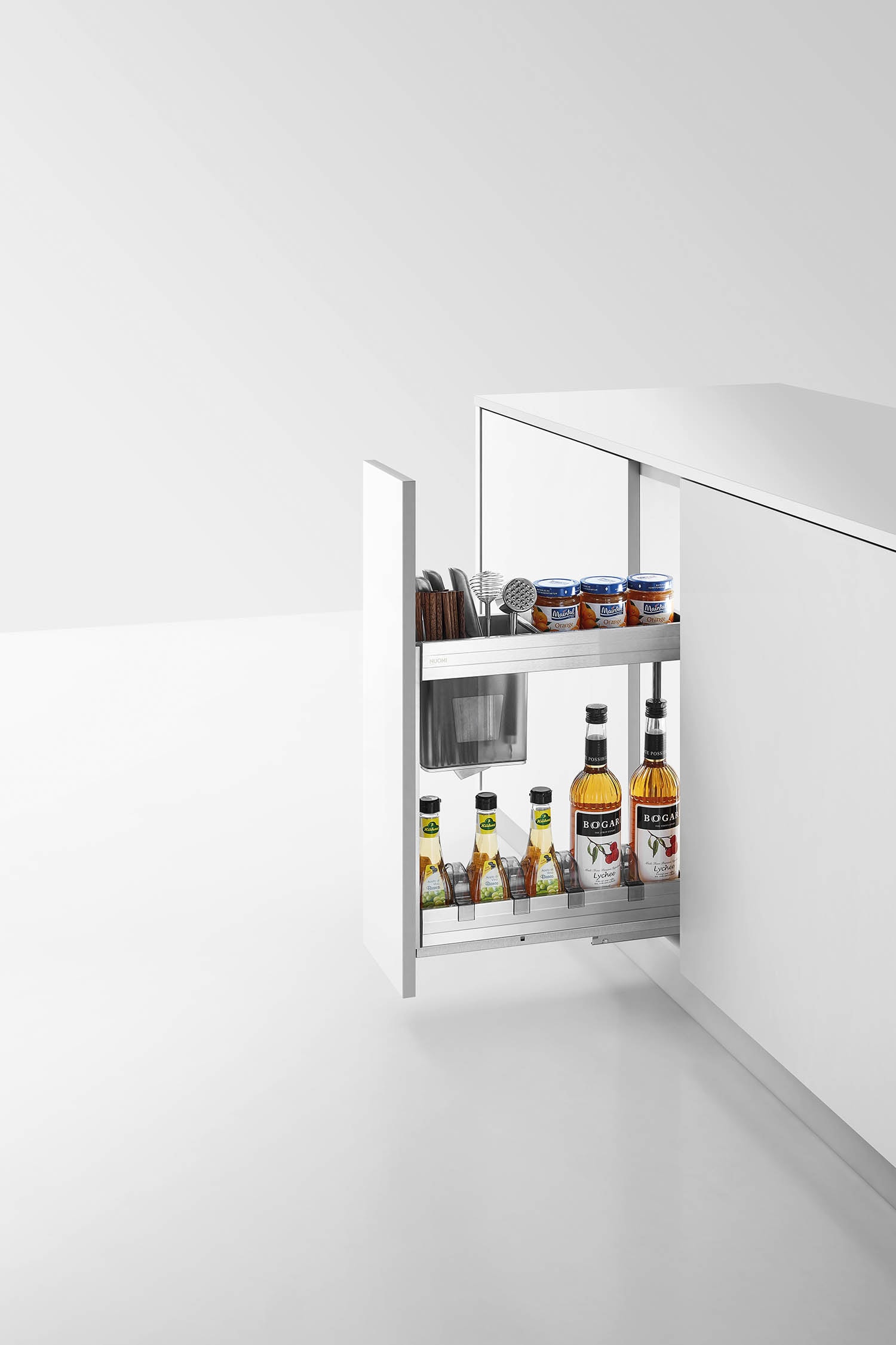kitchen matt grey tall pantry unit