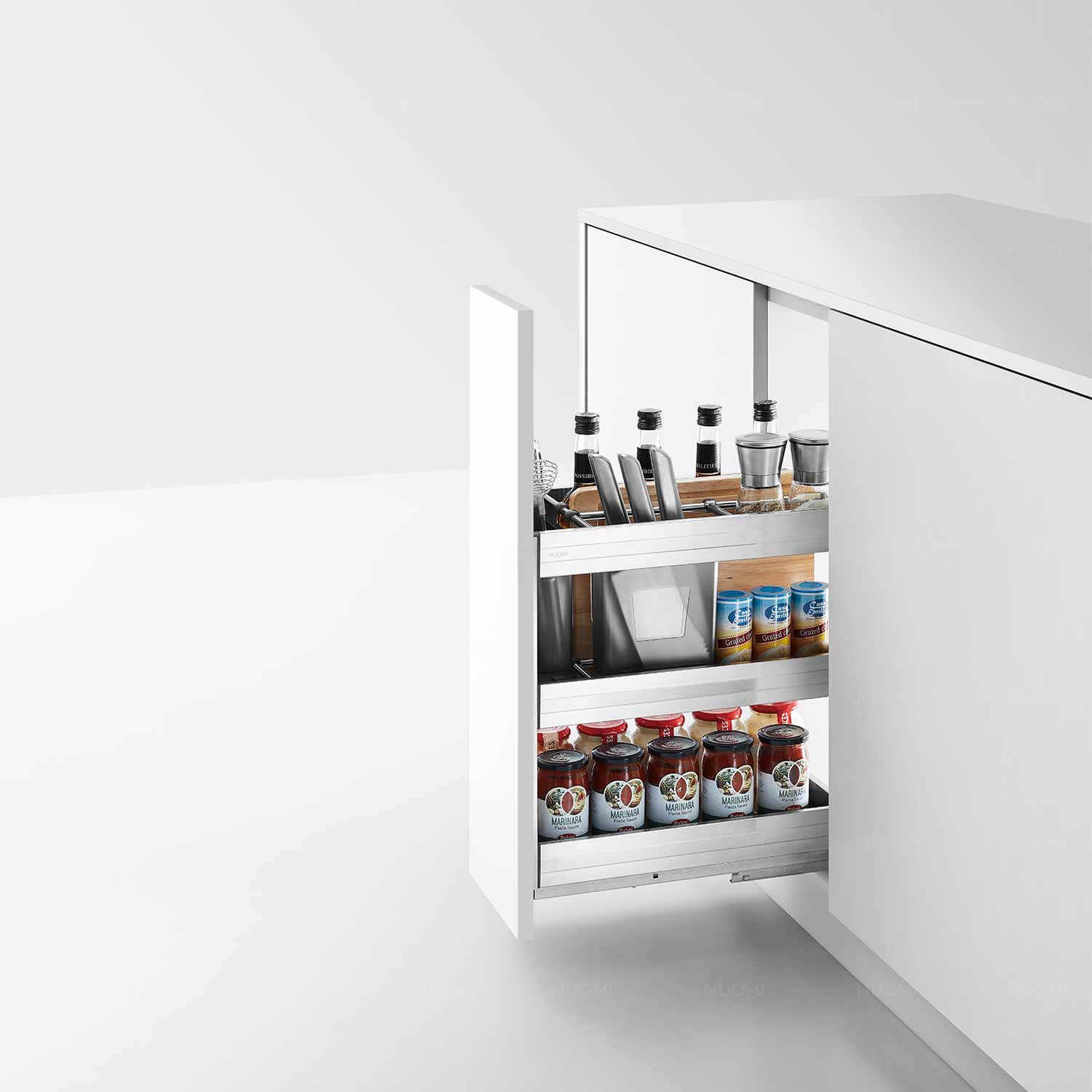 kitchen matt grey tall pantry unit