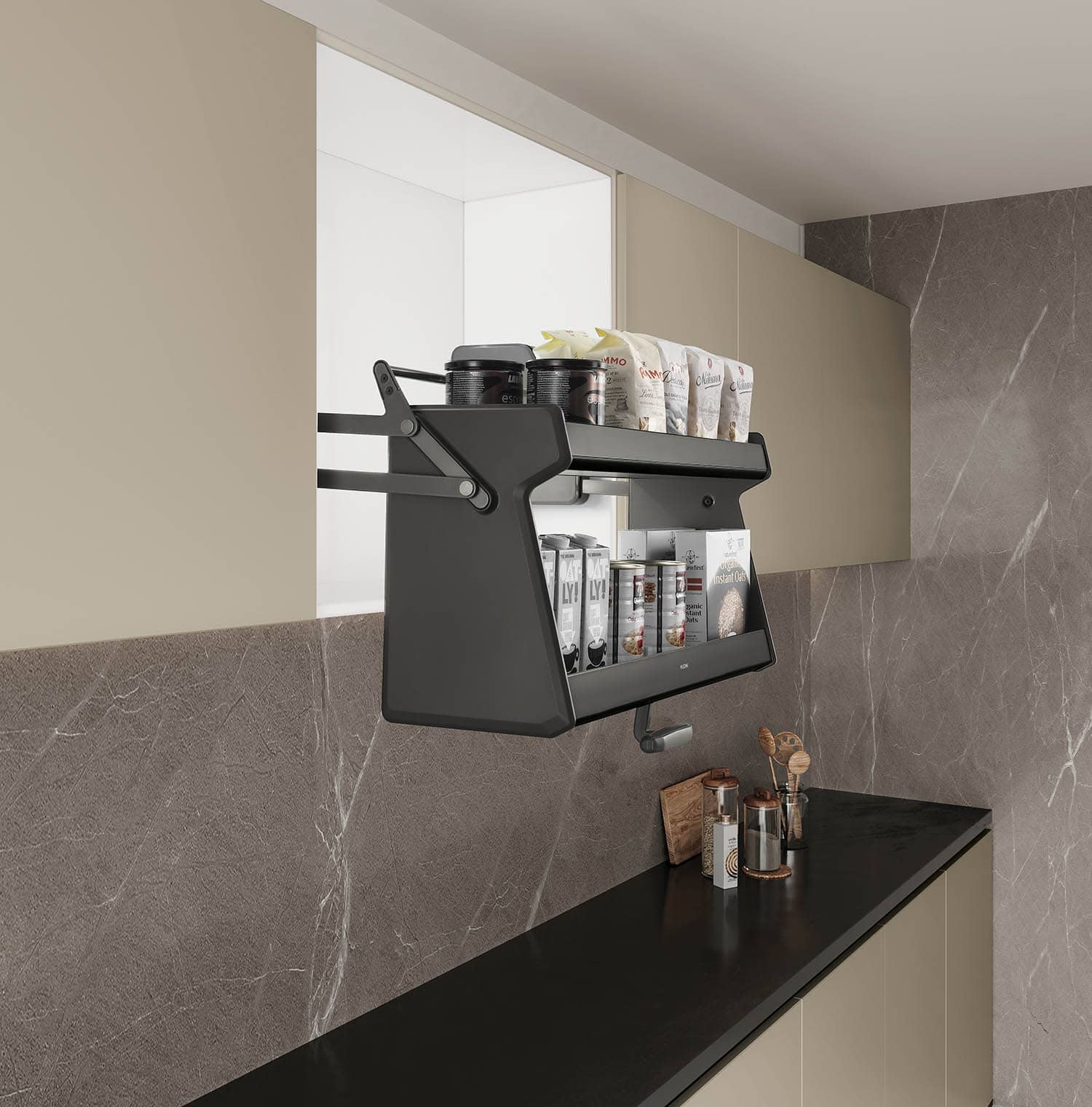 Kitchen Matt Grey Tall Unit