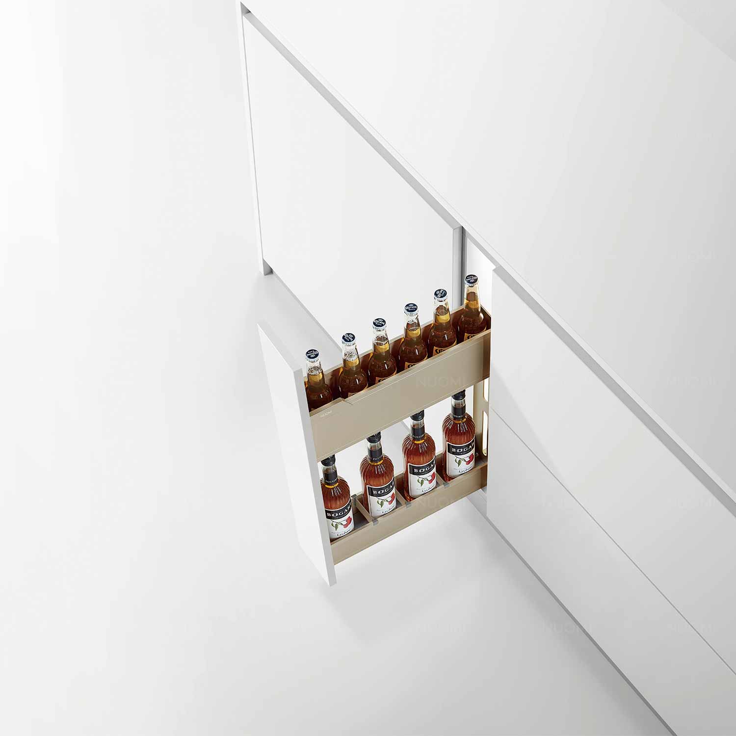 kitchen matt grey tall pantry unit